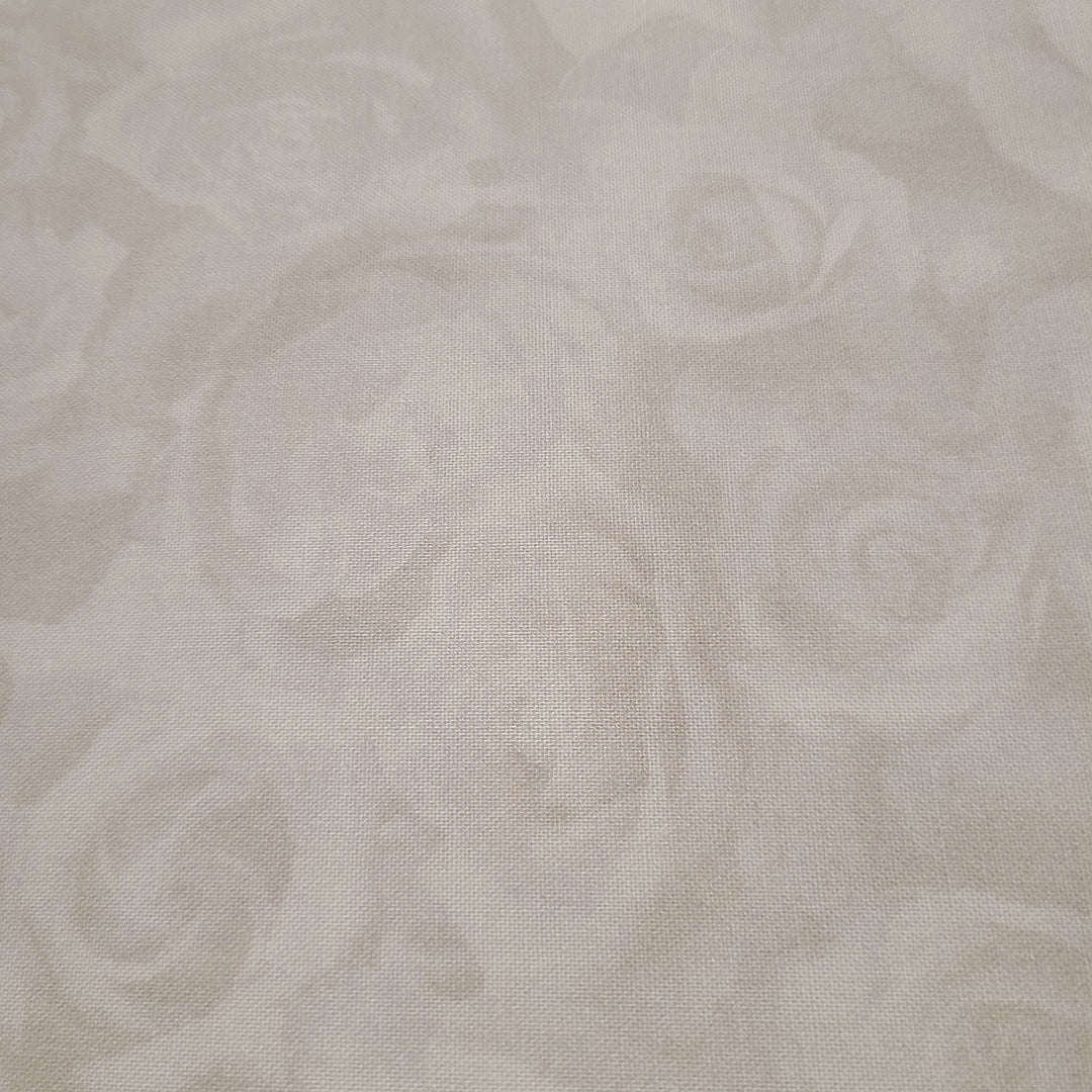 White Rose Fabric