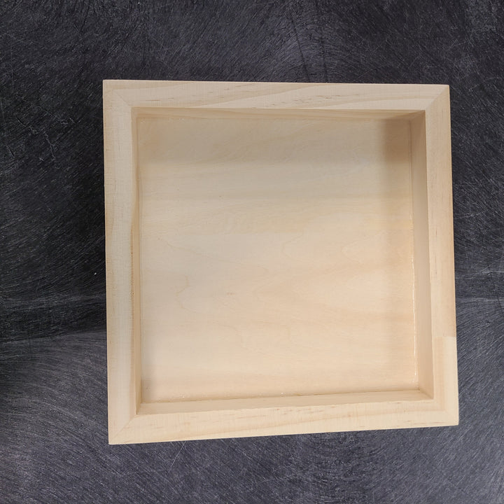 4 Pack Wooden Trays 6X6