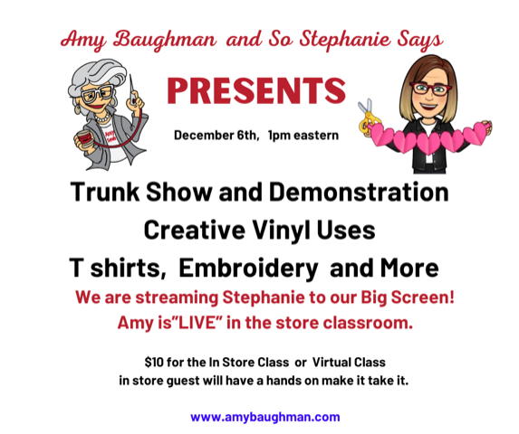 Instore Creative Vinyl Uses Trunk Show and Demonstration