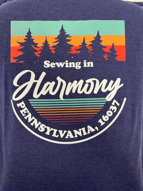 Sewing in Harmony T Shirt Navy