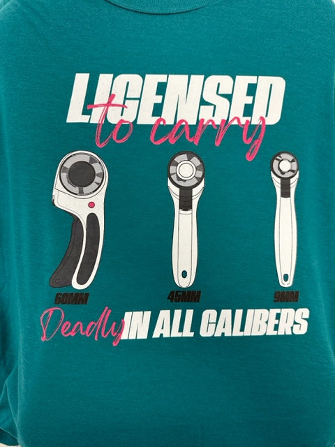 Licensed To Carry T-Shirt Teal